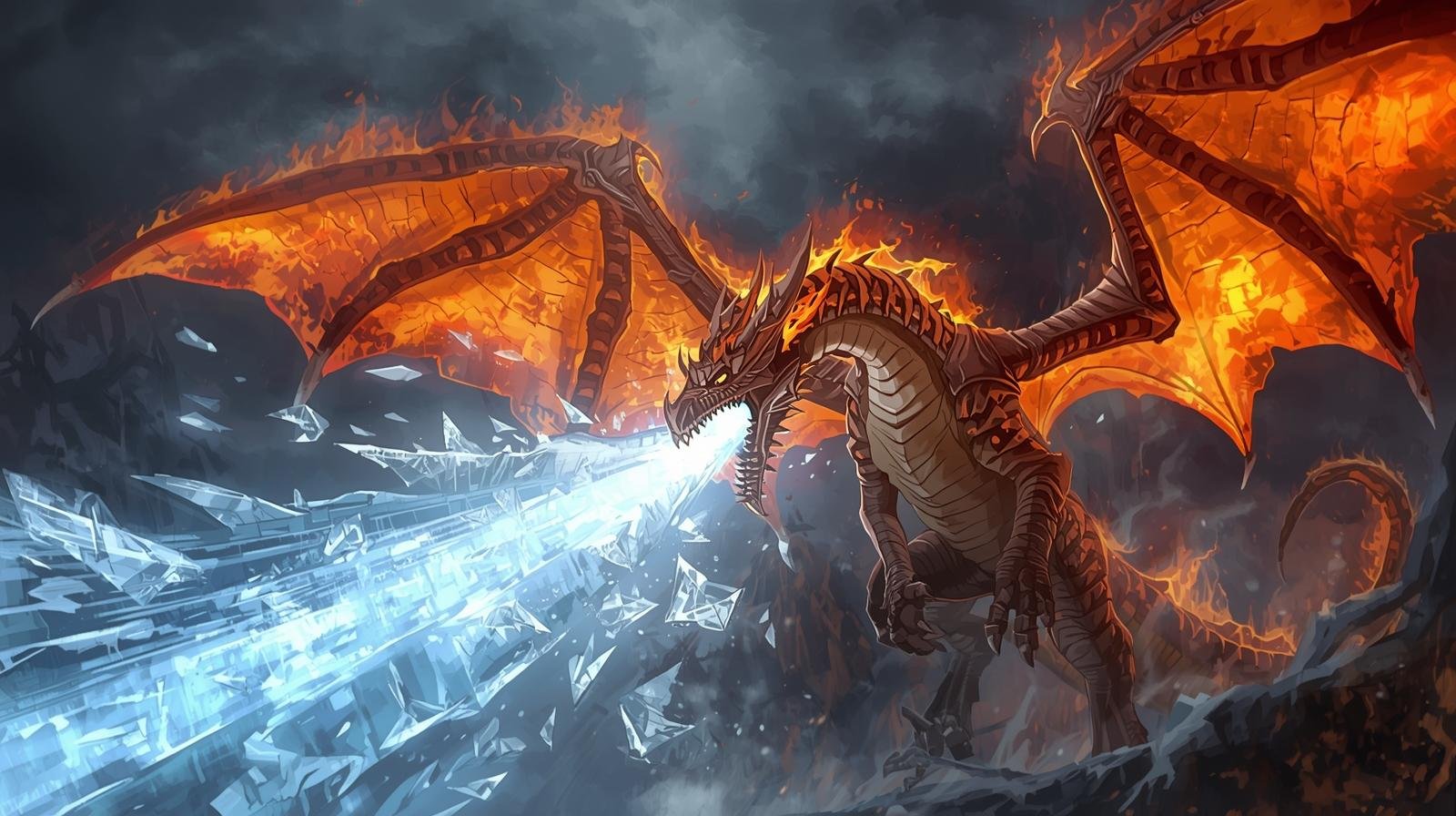 Drago di fuoco e ghiaccio